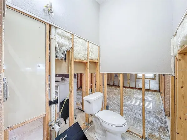 a view of an ocean and a yard