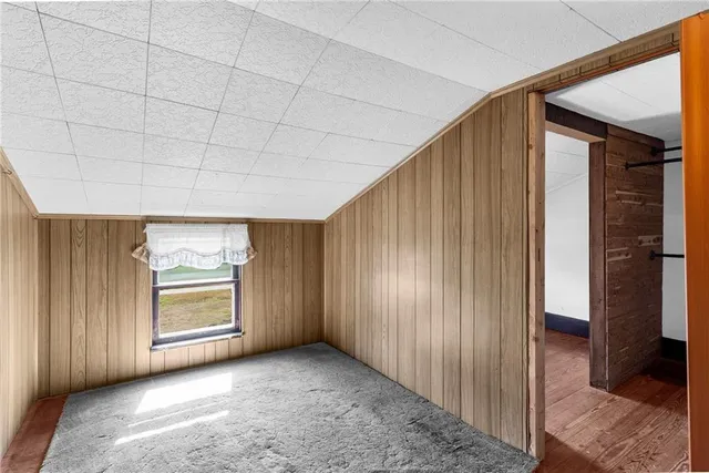 a view of a hardwood & door