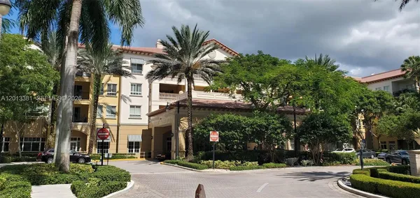 front view of a building with a street
