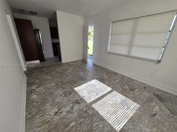 a view of hallway with window