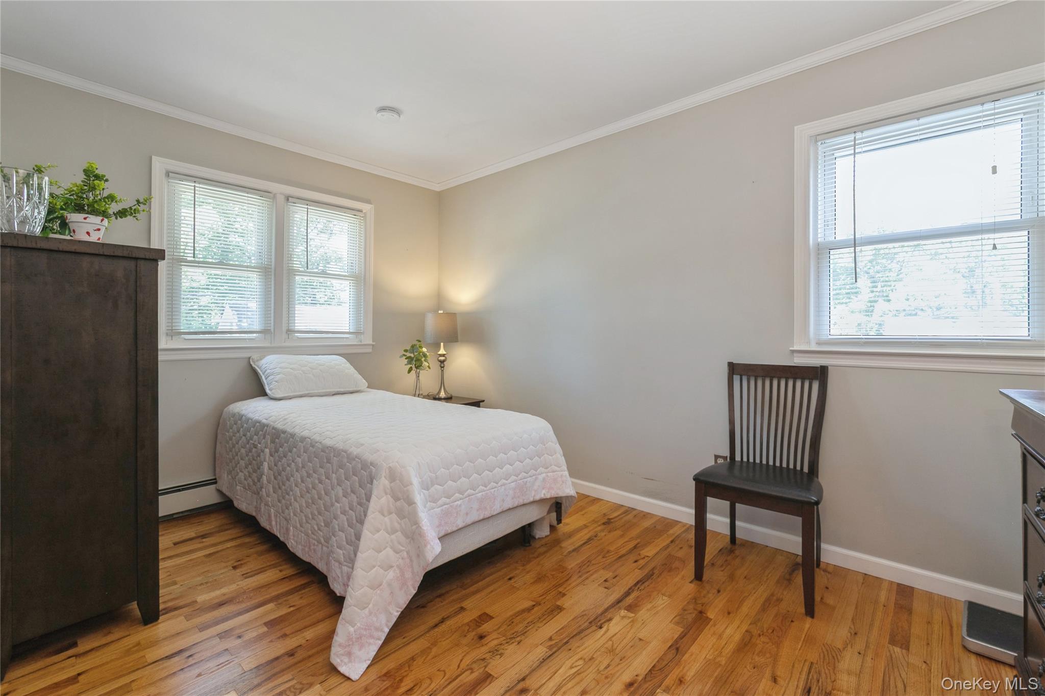 115 Clarendon Road Ronkonkoma, NY 11779 - Photo 17 of 45 Bright room featuring polished wood-finish flooring and two distinct window openings