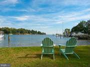 268 Providence Road Annapolis, MD 21409 - Photo 21 of 30 a view of a lake with lawn chairs and a table