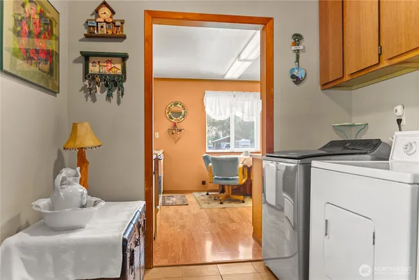 a room with storage and utility