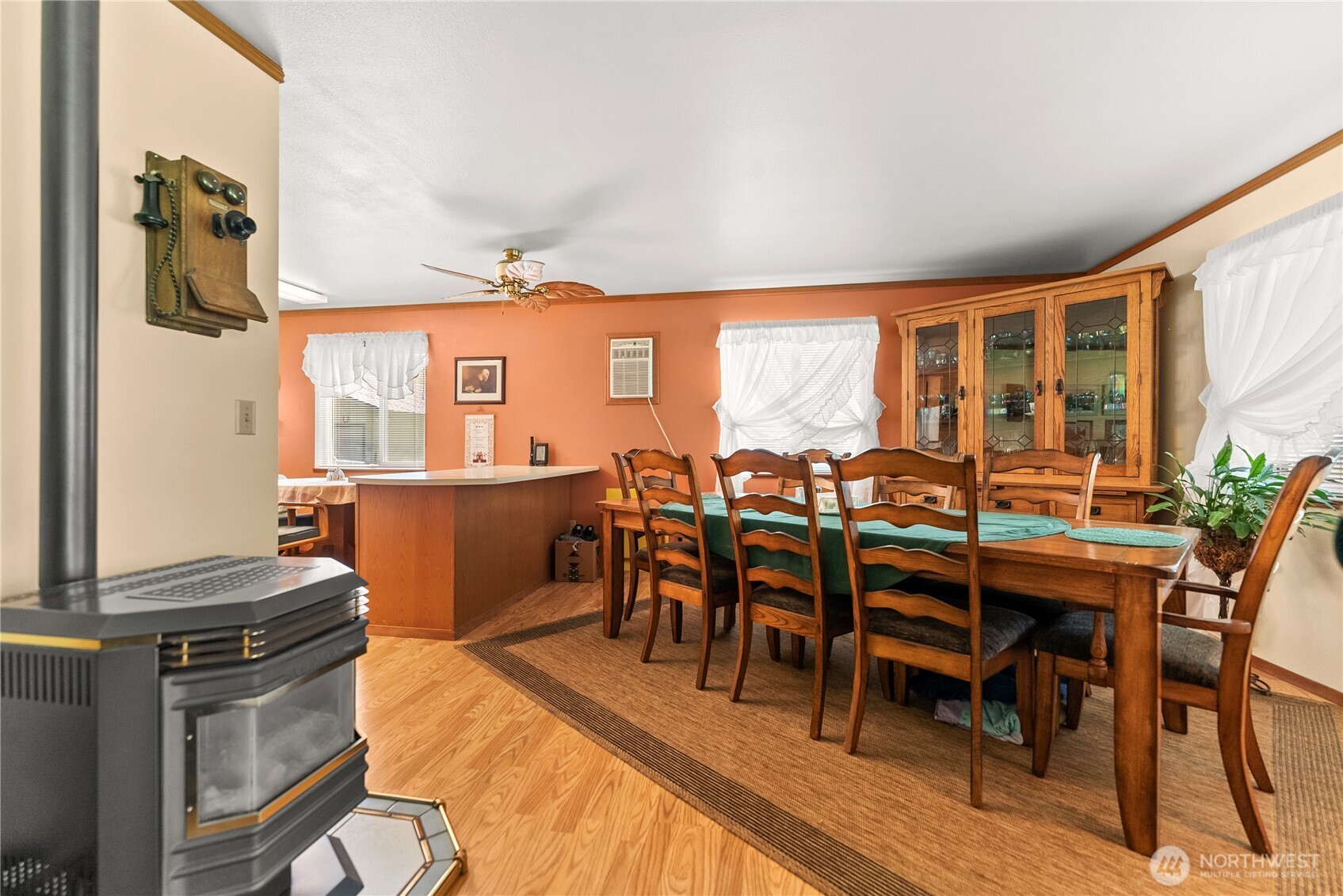 54 B Ross Road, Unit B Twisp, WA 98856 - Photo 8 of 40 a view of a dining room with furniture window and outside view