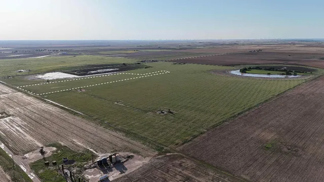 an aerial view of a football ground
