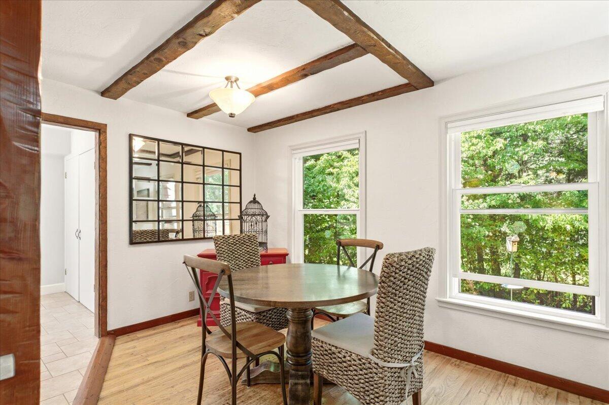 609 Eiler Road Mount Shasta, CA 96067 - Photo 6 of 35 a view of a dining room with furniture window and outside view