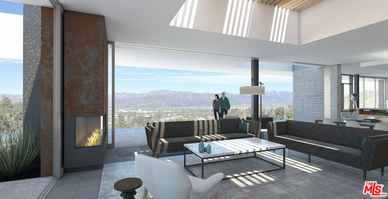 12340 Viewcrest Road Studio City, CA 91604 - Photo 5 of 6 a living room with furniture and a large window