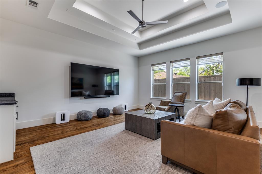 3755 Northview Lane Dallas, TX 75229 - Photo 15 of 36 a living room with furniture and a flat screen tv