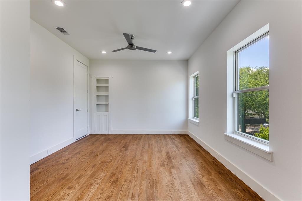 3755 Northview Lane Dallas, TX 75229 - Photo 27 of 36 a view of empty room with wooden floor and fan