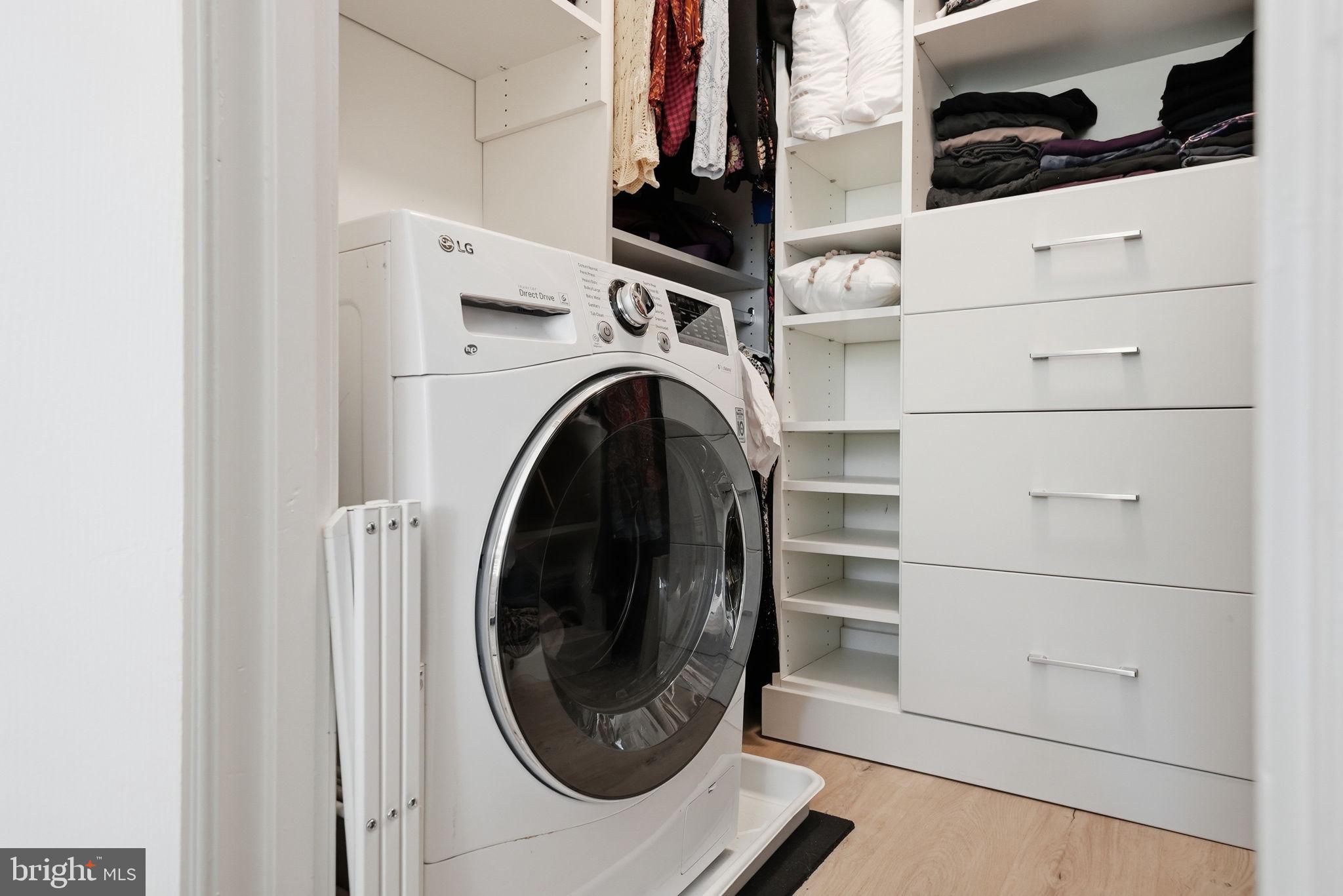 1825 T Street Northwest, Unit 207 Washington, DC 20009 - Photo 17 of 22 a utility room with dryer and washer