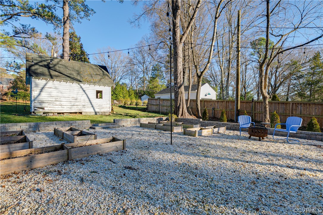7203 Pinetree Road Henrico, VA 23229 - Photo 48 of 50 a view of backyard with outdoor seating and green space