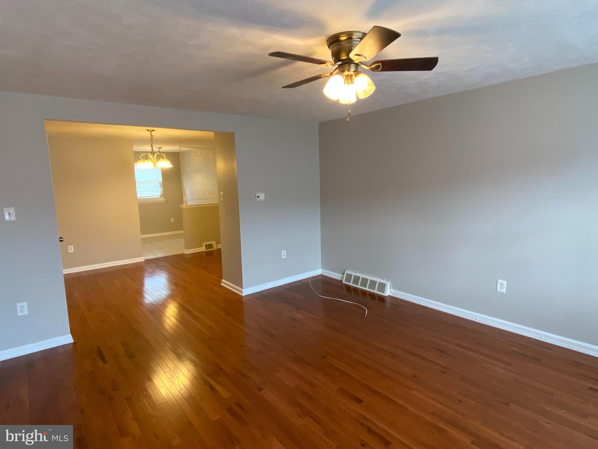 Living room with hardwood floors