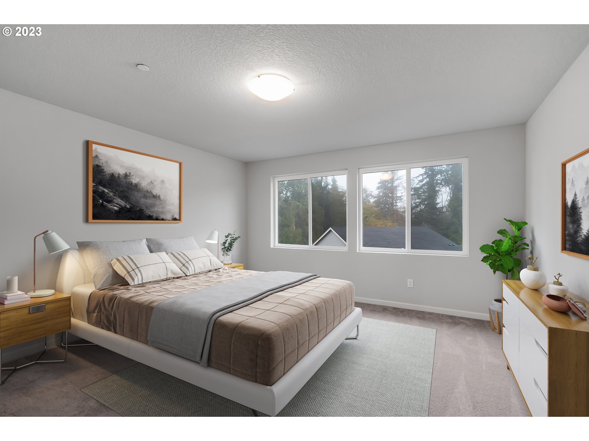 2632 South 8th Way Ridgefield, WA 98642 - Photo 20 of 28 a bedroom with a large bed and a large window