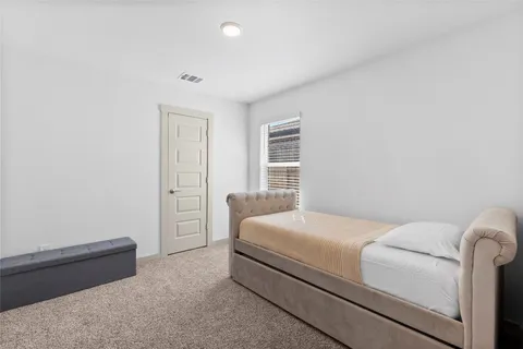 a view of a couch in a room