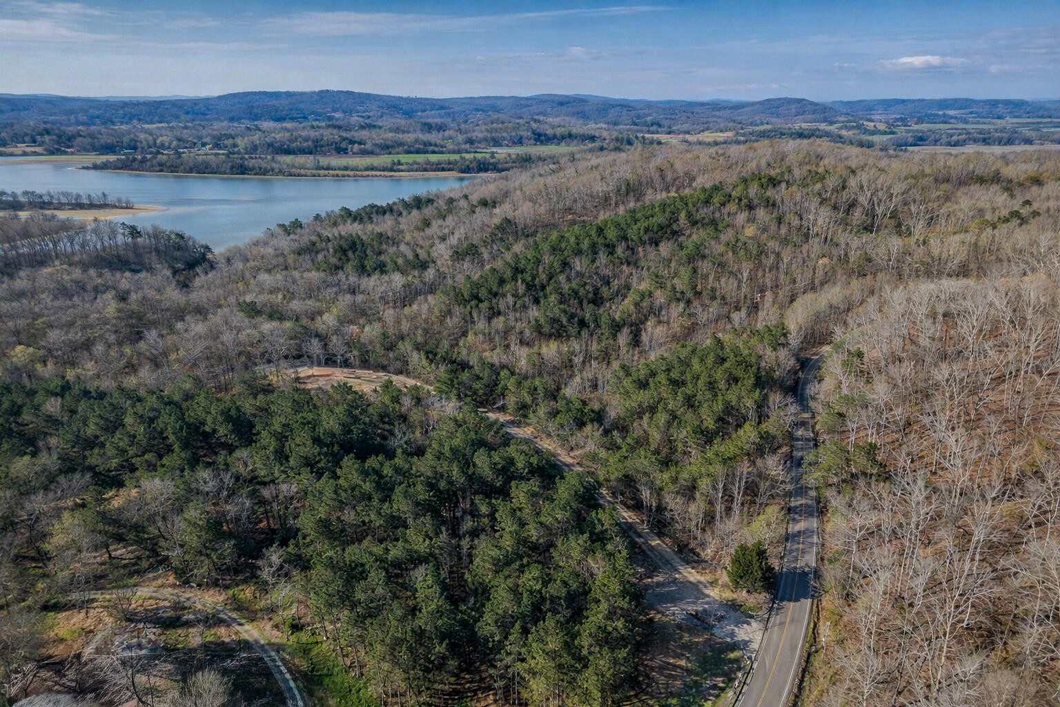 3960 Lamontville Road Decatur, TN 37322 - Photo 1 of 10 a view of a lake in middle of forest