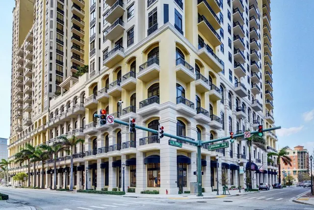 a car parked in front of a building