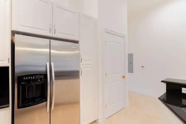 a view of a balcony with city view