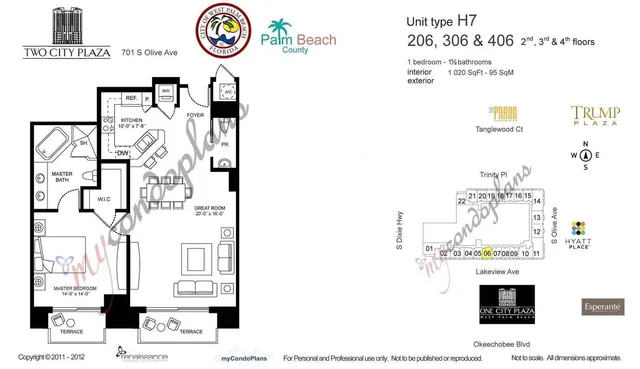 $749,900 | 701 South Olive Avenue, Unit 206, West Palm Beach, FL 33401