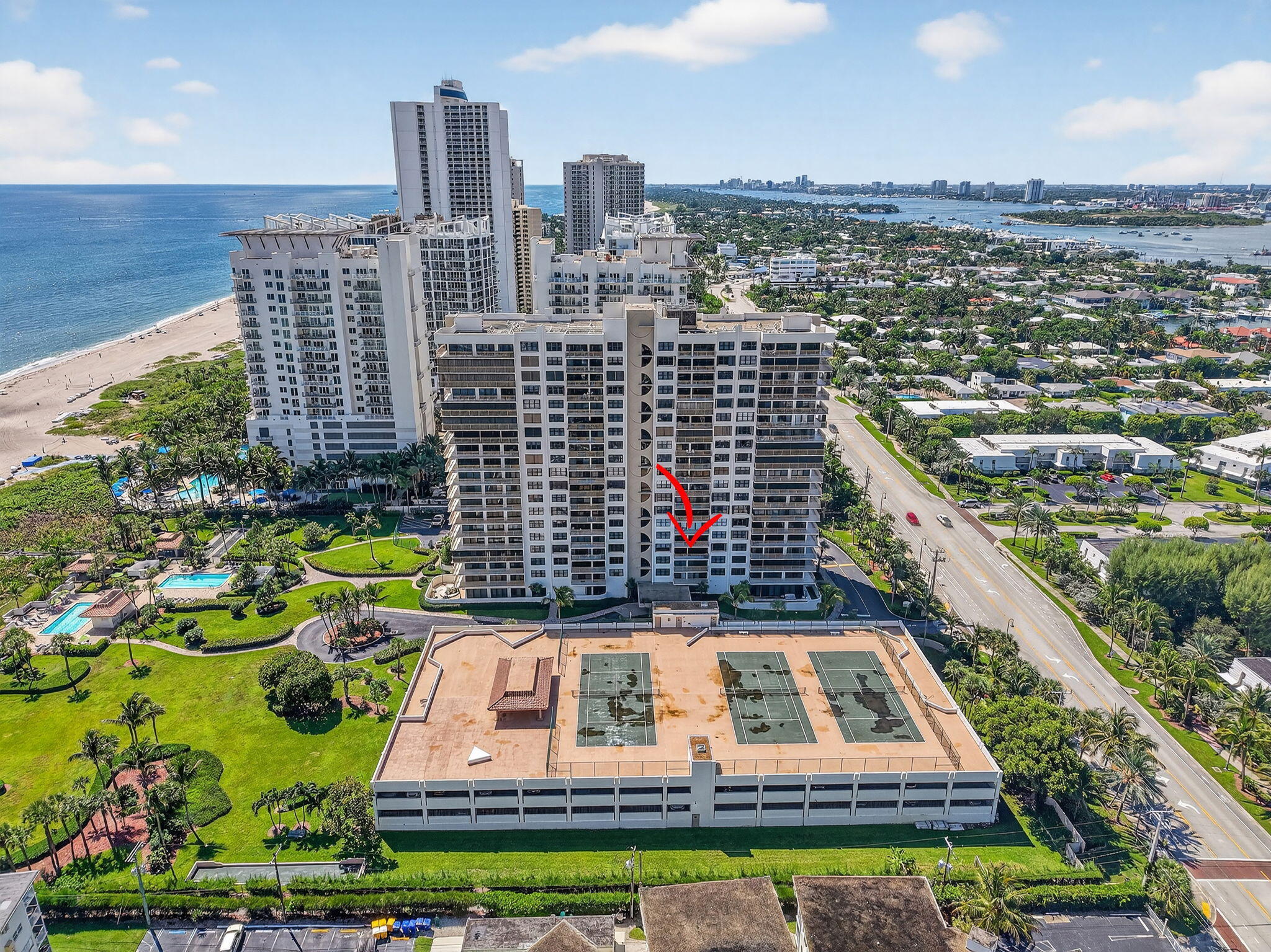 3400 North Ocean Drive, Unit 405 Riviera Beach, FL 33404 - Photo 54 of 58 a view of a city with tall buildings