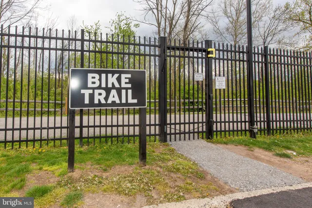 an aerial view of a house with outdoor space