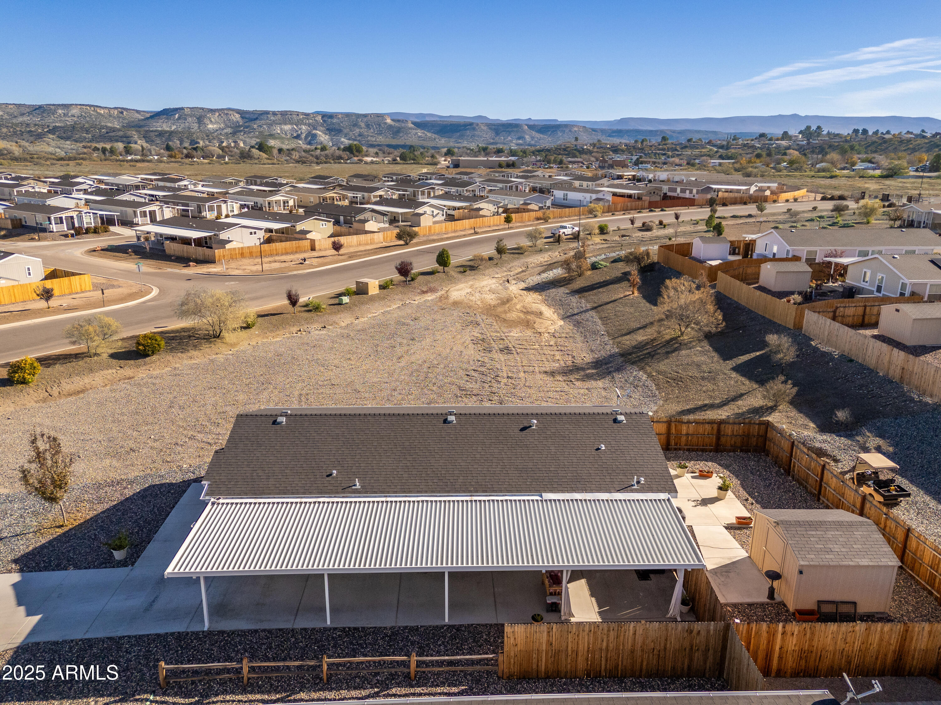 1033 Wheeler Road Camp Verde, AZ 86322 - Photo 38 of 51 an aerial view of residential houses with outdoor space