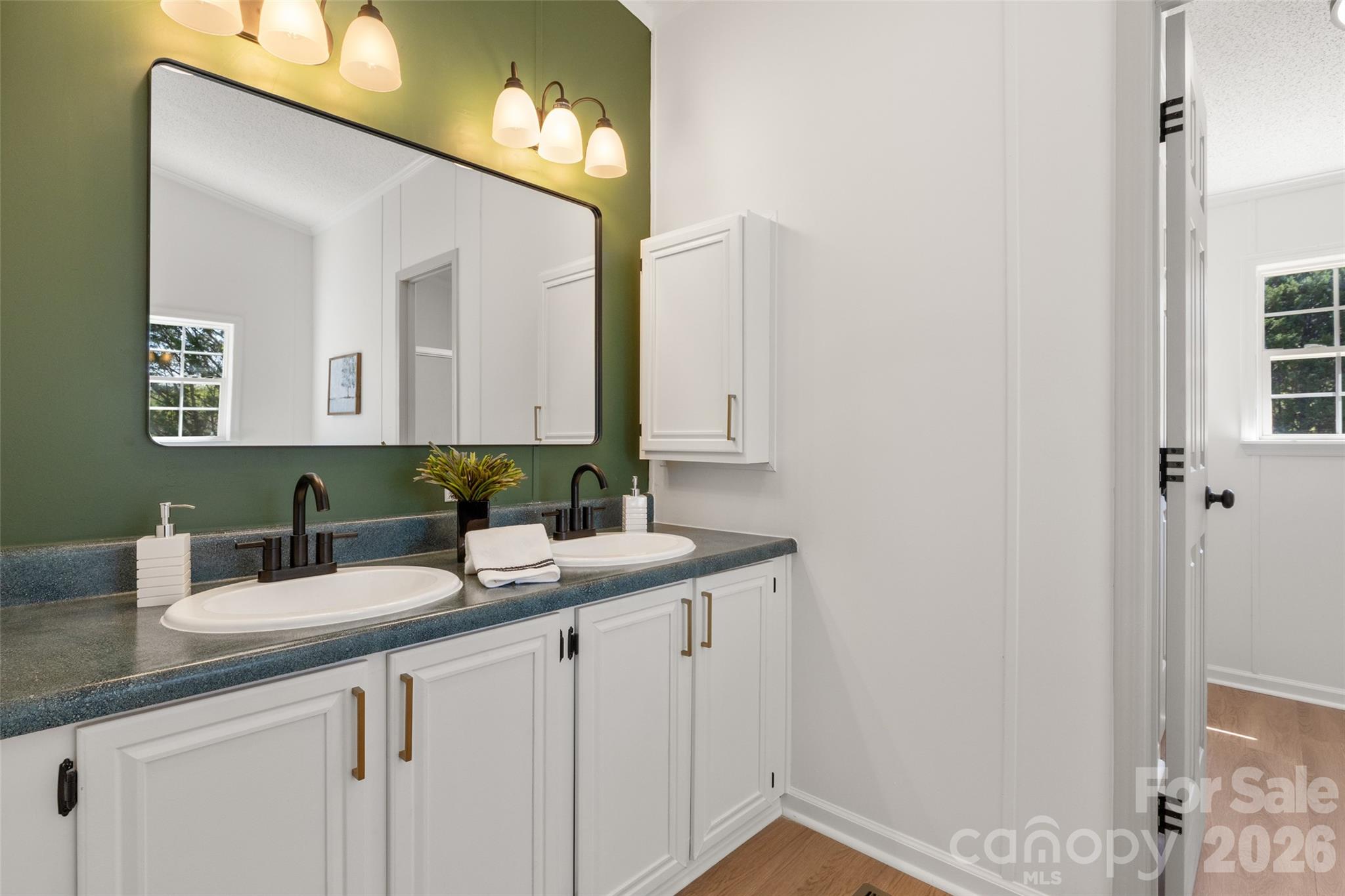 161 Baxter Way Forest City, NC 28043 - Photo 19 of 31 a bathroom with a sink and a mirror