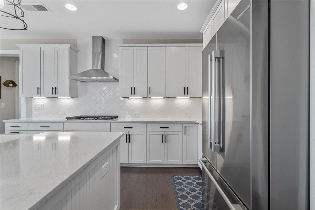 3728 Rustic Pne Way Clover, SC 29710 - Photo 9 of 48 a kitchen with white cabinets and sink