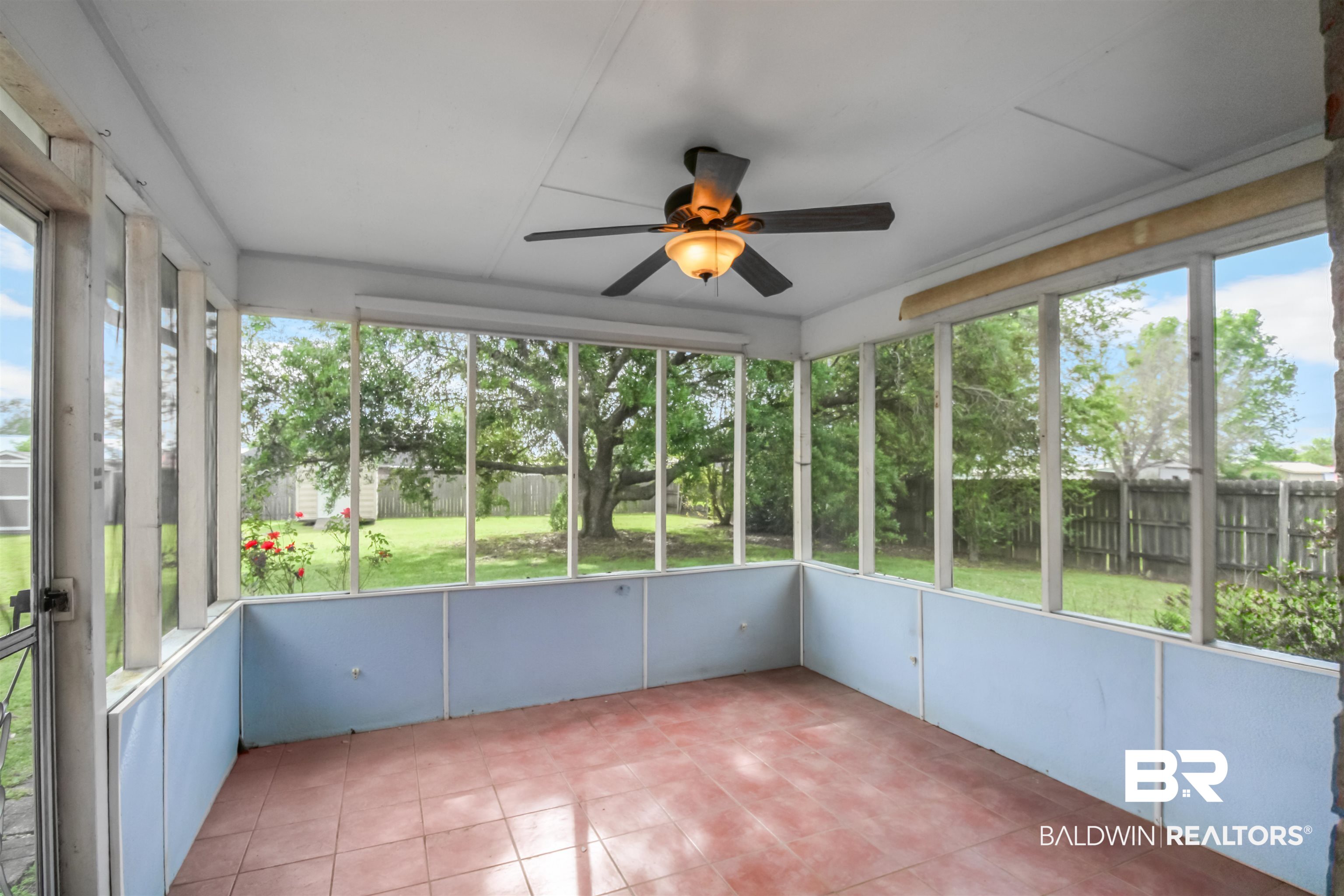 8940 Caitlin Street Foley, AL 36535 - Photo 16 of 27 Unfurnished sunroom with ceiling fan