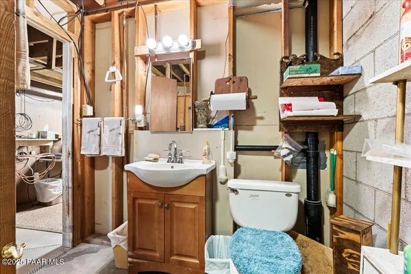 a storage room with washer and dryer