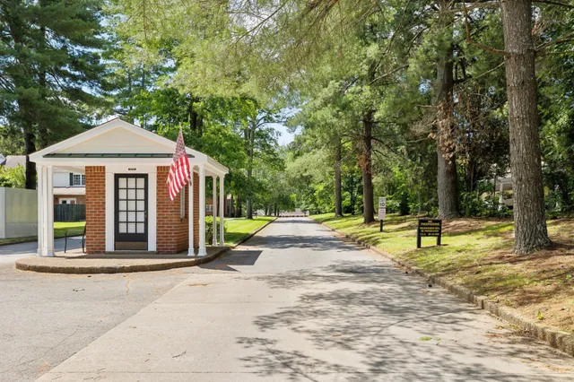 a house with trees in the background