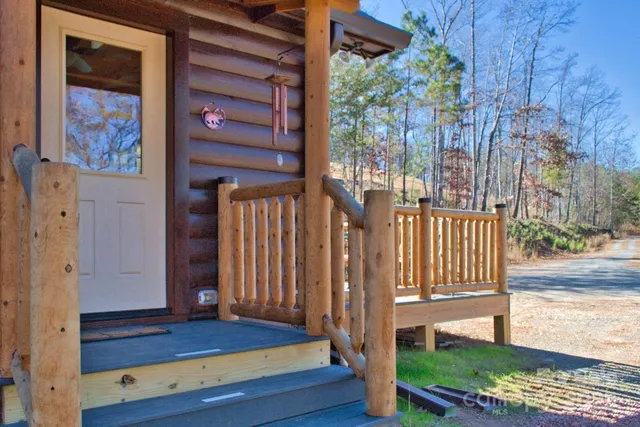 a view of front door of house
