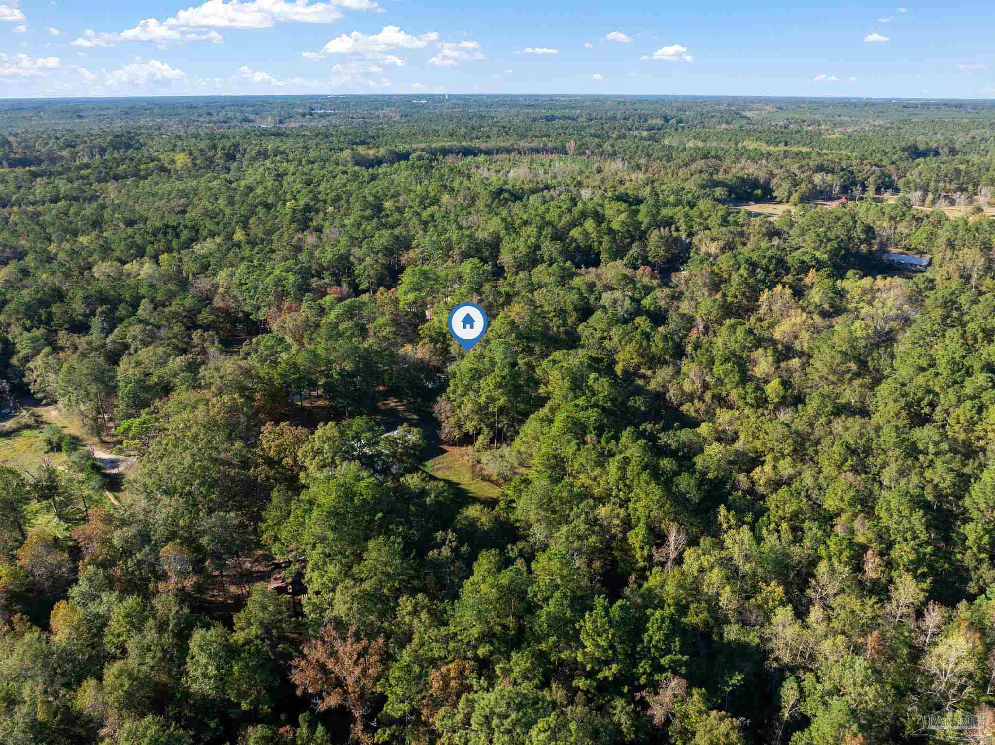 195 Miller Road DeFuniak Springs, FL 32435 - Photo 2 of 50 an aerial view of a houses with a yard