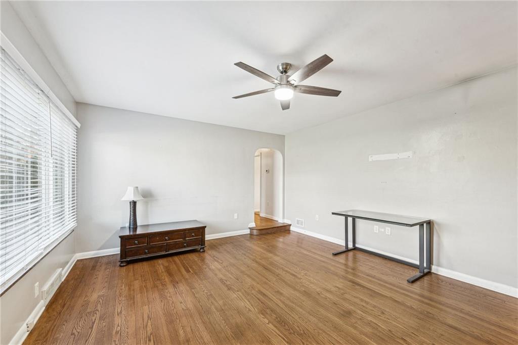 104 Ekastown Road Sarver, PA 16055 - Photo 5 of 39 a view of room with hardwood floor and ceiling fan