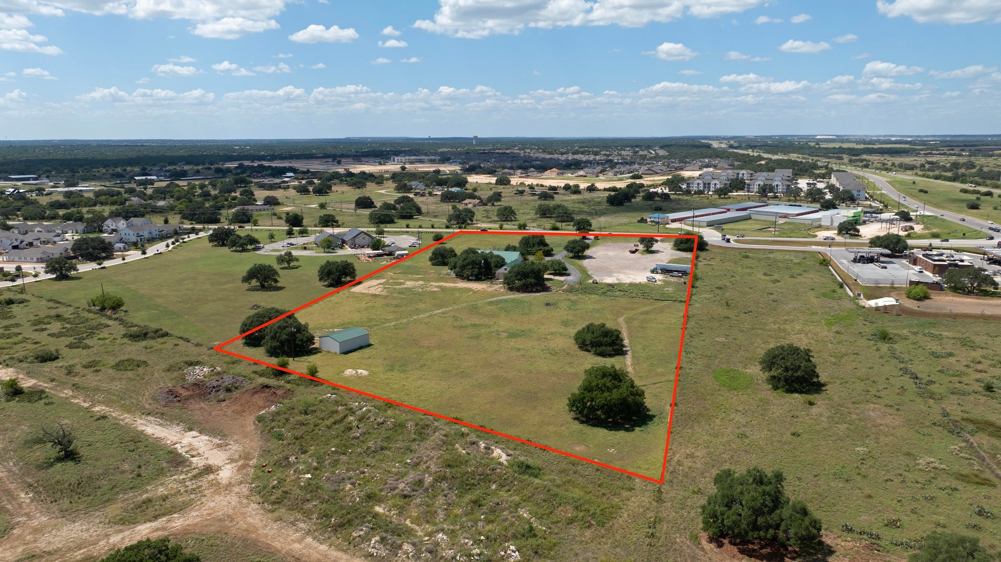 View of rural area featuring property parcel outlined