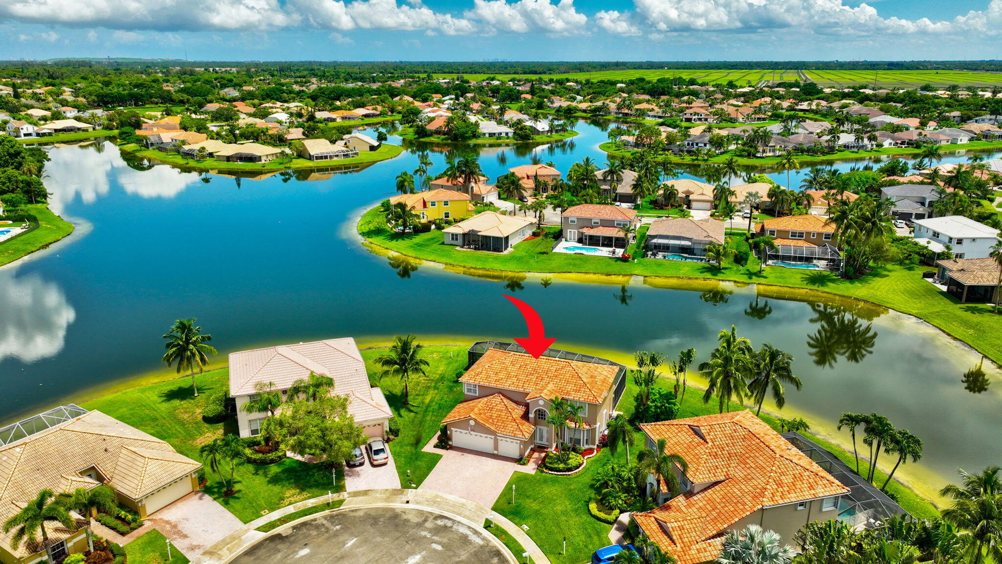 12592 Maypan Drive Boca Raton, FL 33428 - Photo 23 of 27 Aerial of the Front of the House
