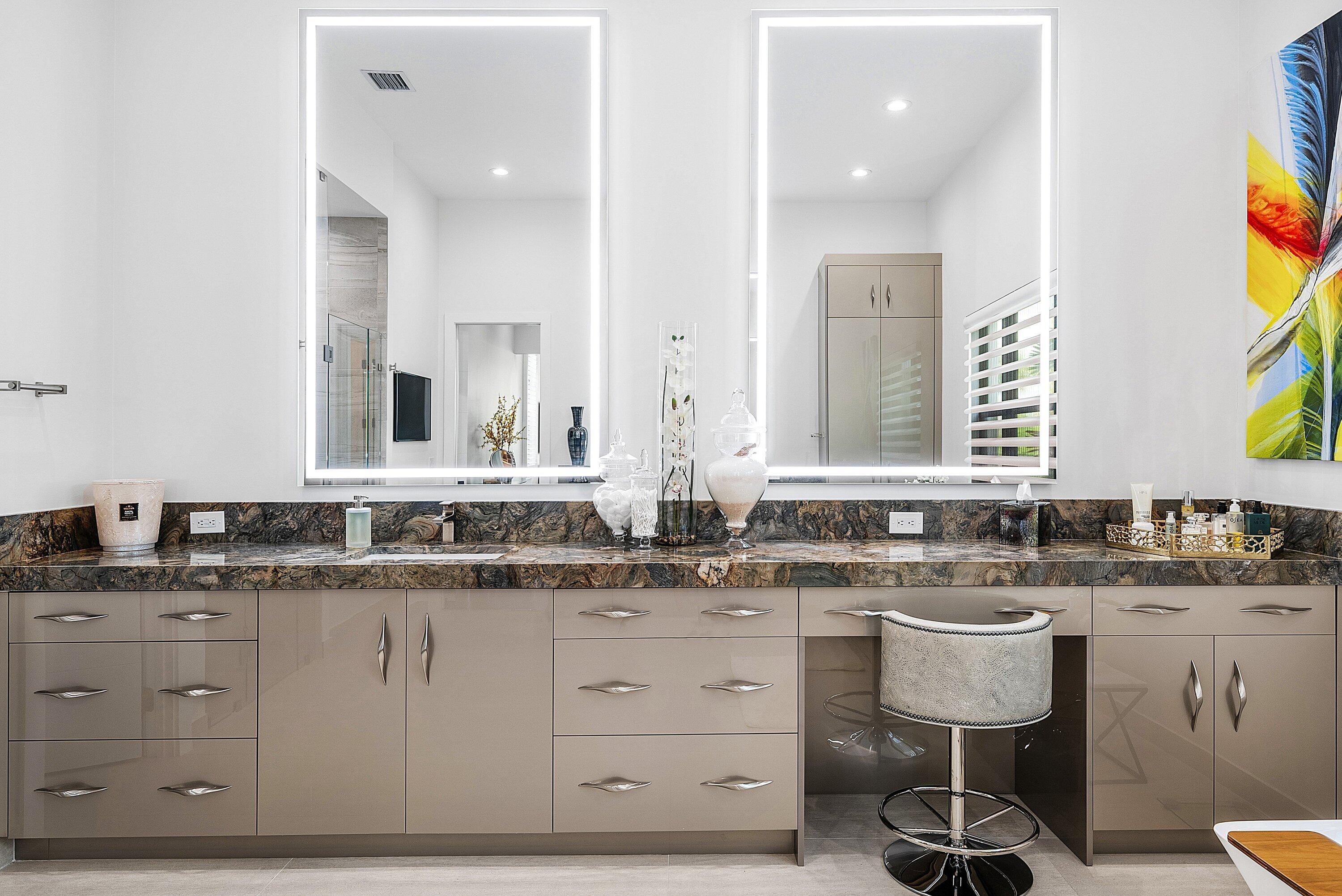 9569 Vescovato Way Boca Raton, FL 33496 - Photo 22 of 98 a bathroom with a sink and a mirror