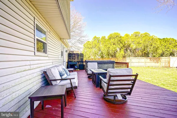 a outdoor living space with furniture