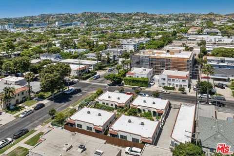 an aerial view of a city