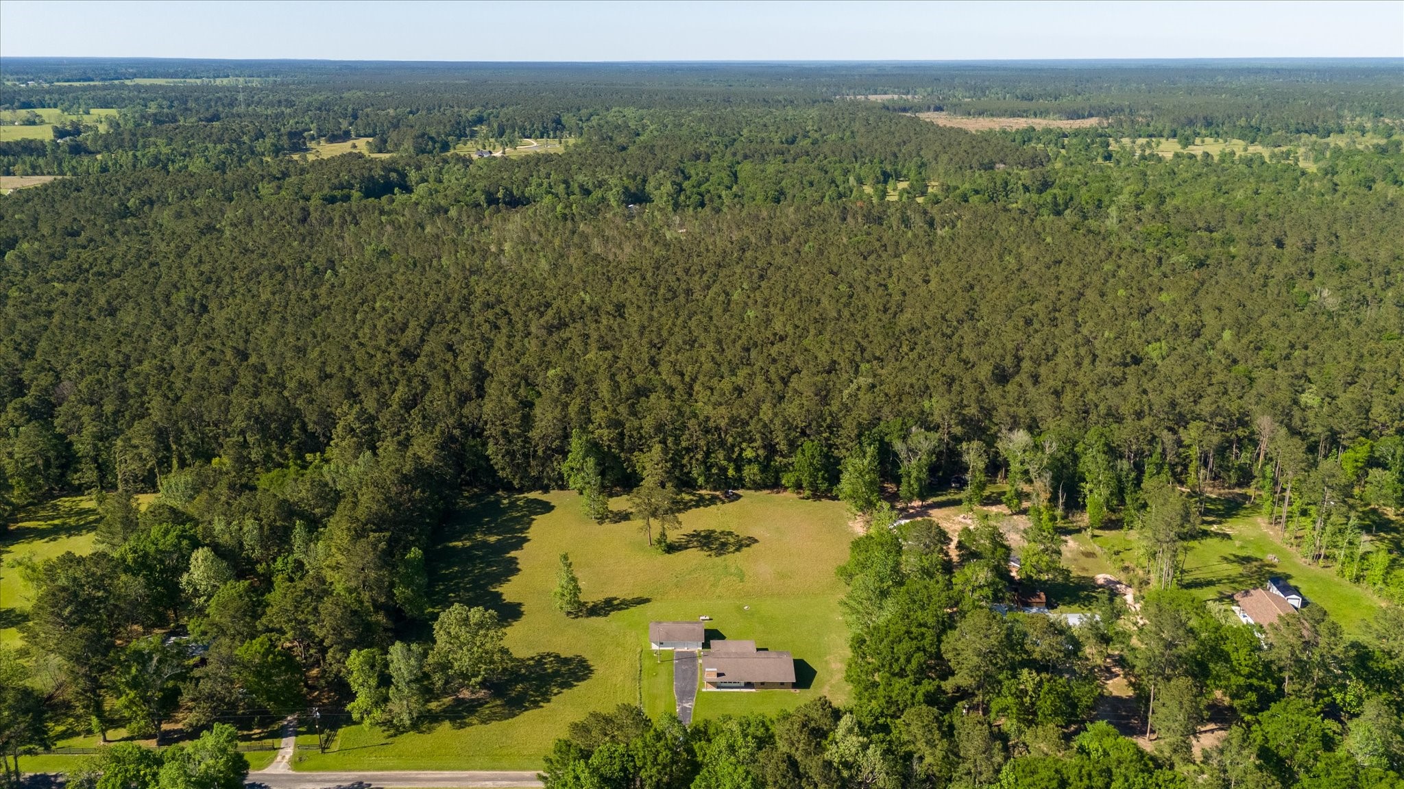 411 County Road 2298 Cleveland, TX 77327 - Photo 45 of 47 a view of a big yard with large trees