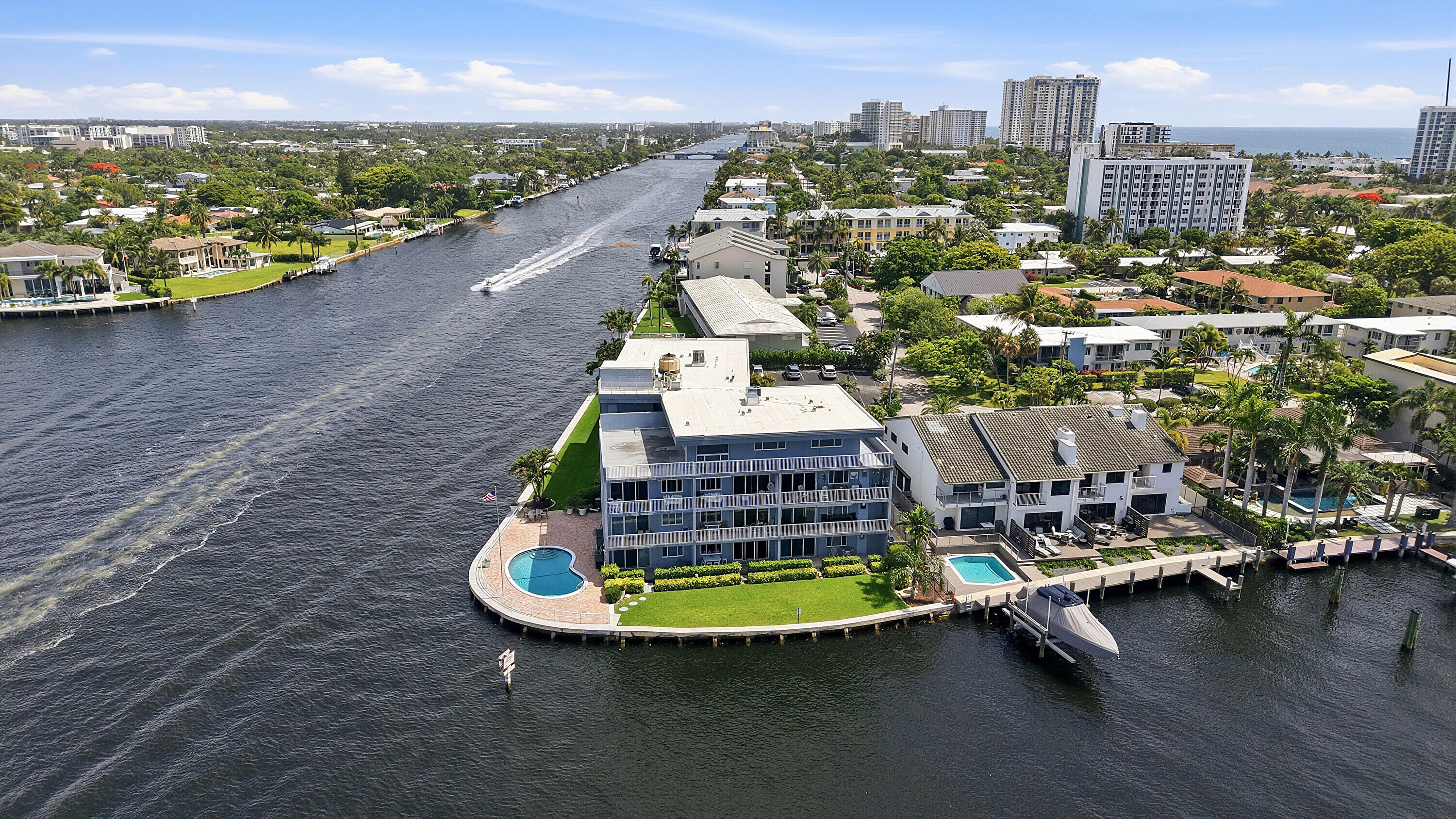 1201 South Riverside Drive, Unit 306 Pompano Beach, FL 33062 - Photo 43 of 53 40_aerial view