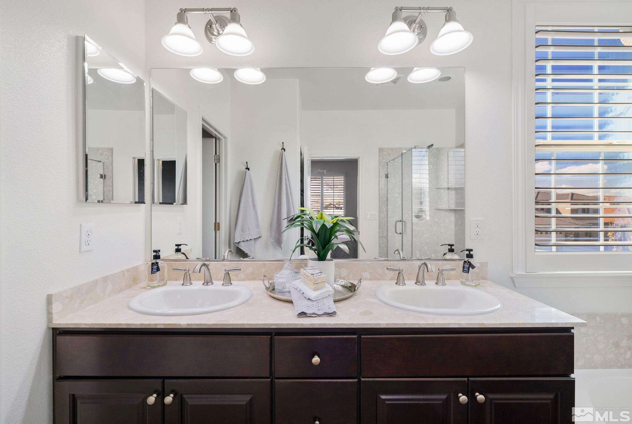 10656 Foxberry Park Drive Reno, NV 89521 - Photo 17 of 31 a bathroom with a sink and a mirror
