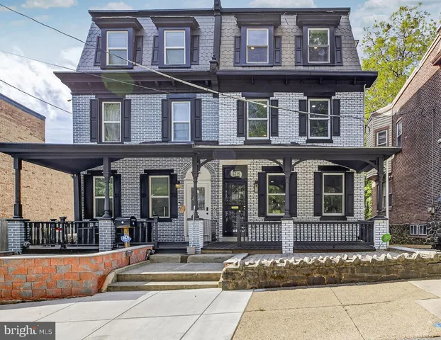 a front view of a building