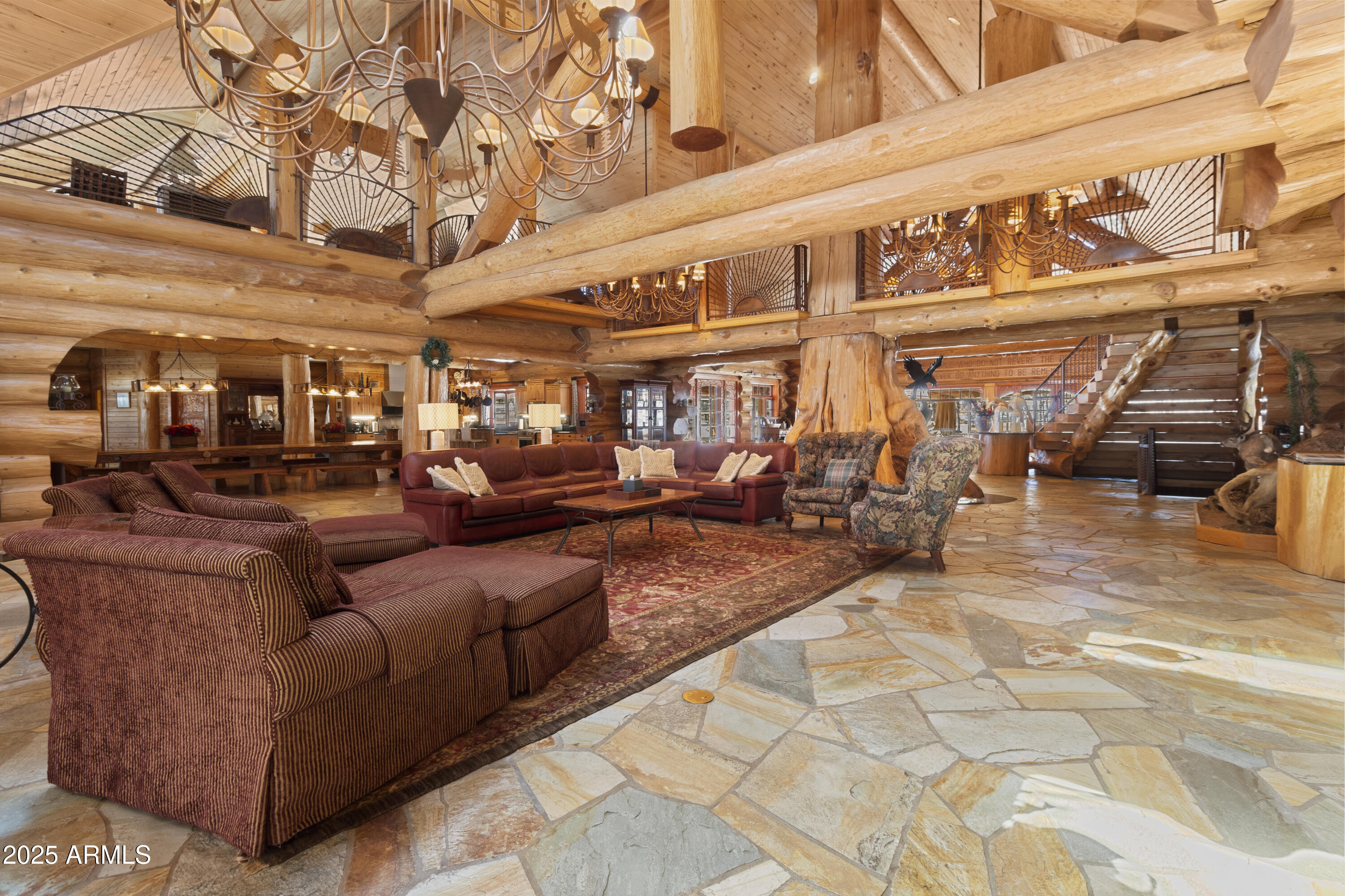 1613 Black Canyon Road Heber, AZ 85928 - Photo 15 of 98 a living room with lots of furniture and a ceiling fan