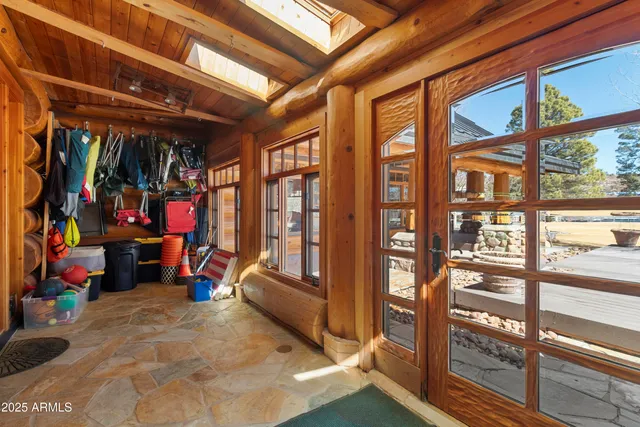 a view of a lush green forest