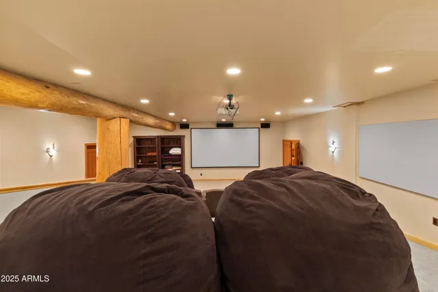 a view of a big yard with a large trees