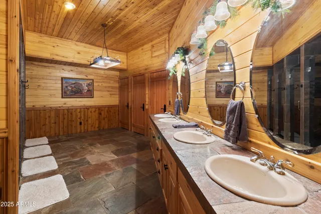 an aerial view of residential house with an outdoor space