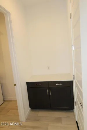 a close view of walk in closet