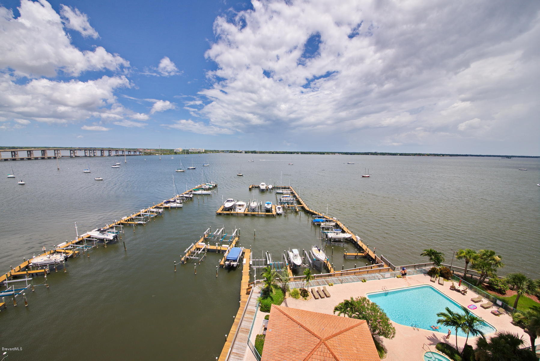 102 Riverside Drive, Unit 901 Cocoa, FL 32922 - Photo 44 of 54 View of pool & marina