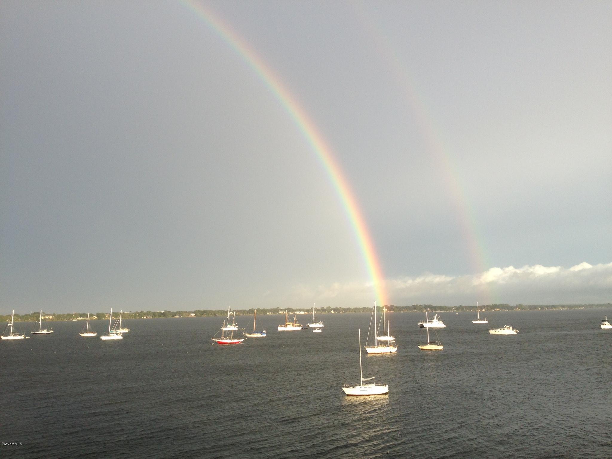 102 Riverside Drive, Unit 901 Cocoa, FL 32922 - Photo 52 of 54 Rainbow over Indian River