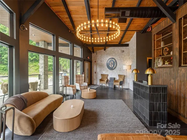 a outdoor living space with furniture